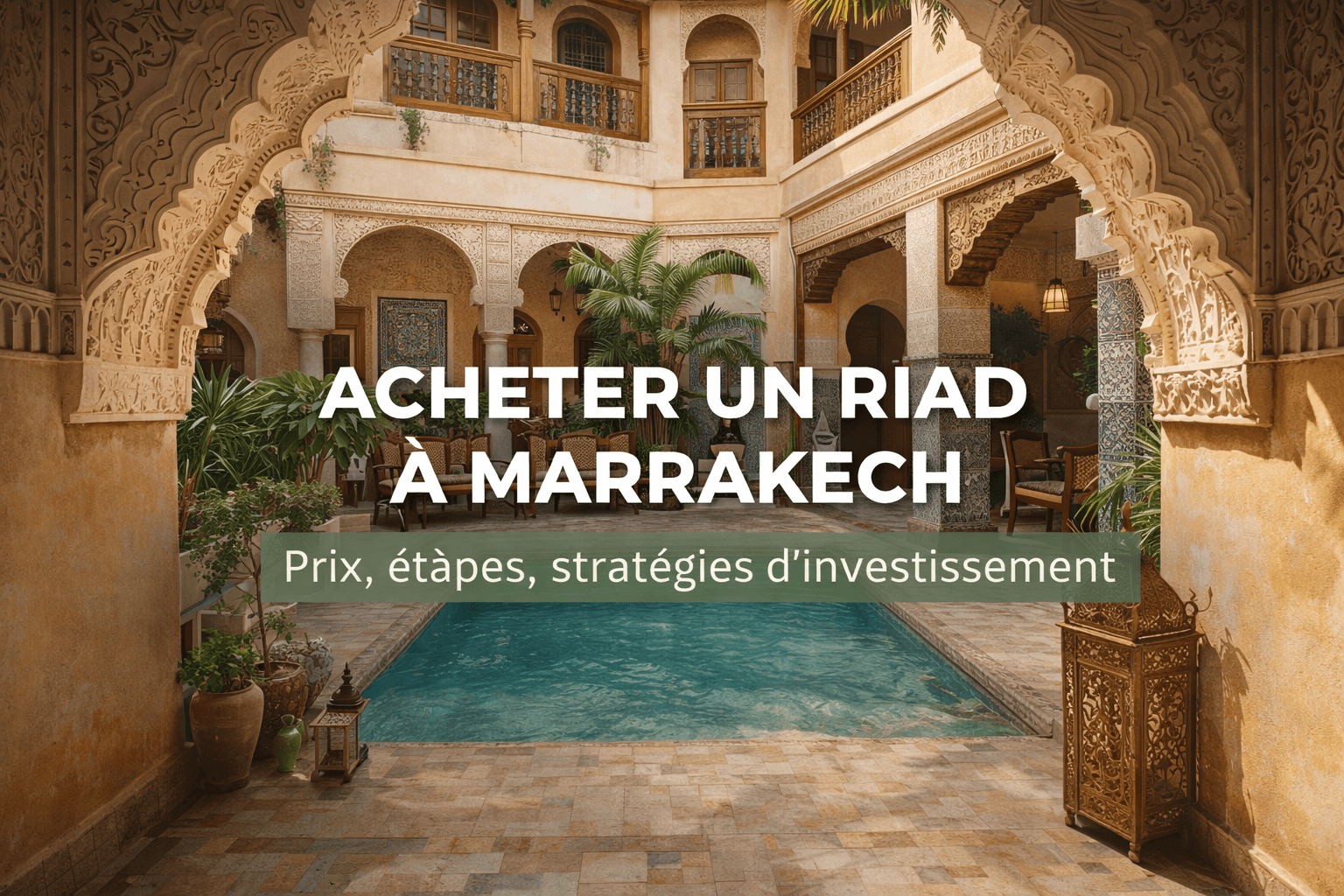 Acheter un riad à Marrakech pour investir dans l’immobilier touristique